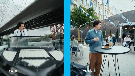 Yota || 2 commercials at the same time